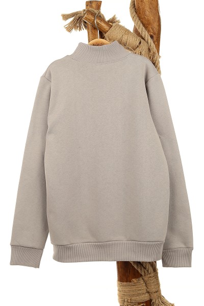 Gri (13-16 Yaş) Let'S Party Baskılı Üç İp Şardonlu Erkek Çocuk Sweat 154261