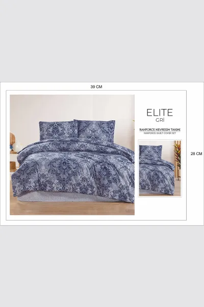 Gri 160x220 Cm Bella Home Tek Kişilik New Box Nevresim Takımı 446720