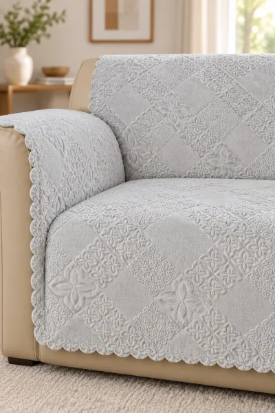 Gri 170x215 Cm Bella Home Focus Asorti Koltuk Örtüsü 487074