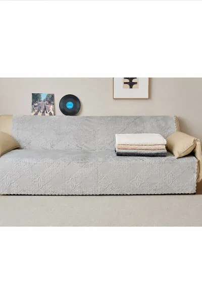 Gri 170x215 Cm Bella Home Focus Asorti Koltuk Örtüsü 487074