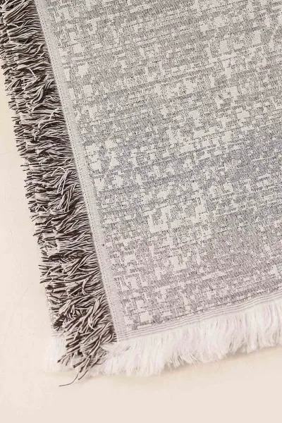 Gri-Koyu Kahve 180x220 Cm Kaymaz Çok Amaçlı Pamuklu Lüx Çekyat Örtüsü & Koltuk Örtüsü & Koltuk Şalı 385696