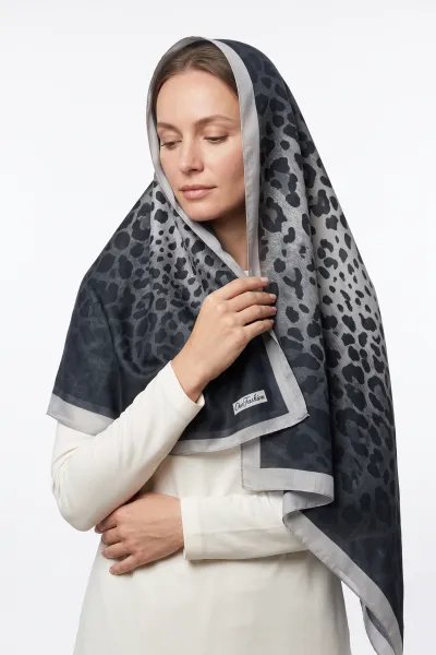 Gri 180x70 Cm Our Fashion Dijital Baskılı Desenli Soft Şal 488575