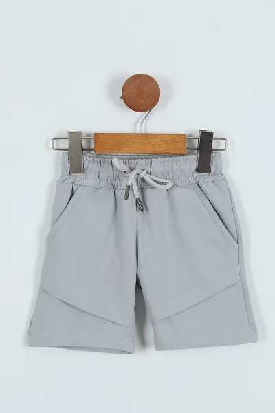 Gri (2-5 Yaş) Ourstyle Baskılı Kapüşonlu Erkek Çocuk Takım 271477