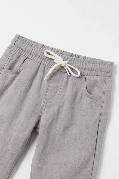 Gri (2-6 Yaş) Ceket Pantolon ve Tişörtlü  Erkek Çocuk 3'lü Takım 478519