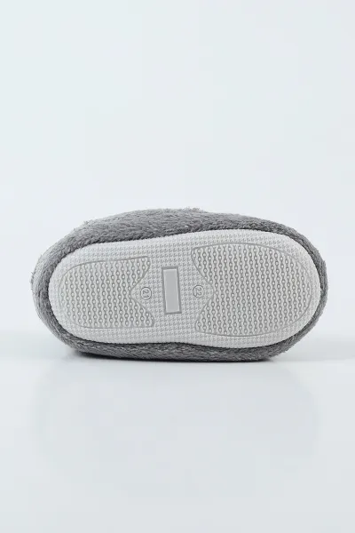 Gri ( 21 - 24 ) Peluş Figürlü Erkek Bebek Panduf 499079