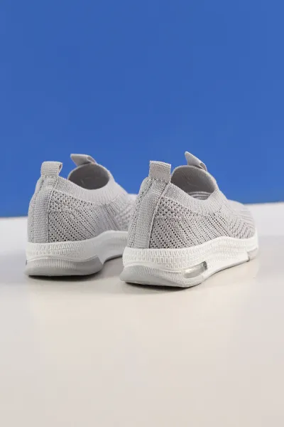 Gri (21-25 Bebe) Triko Işıklı Bebe Spor Ayakkabı 248796