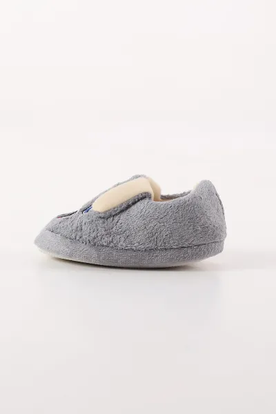 Gri ( 25 - 30 ) Peluş Figürlü Kız Çocuk Panduf 409537