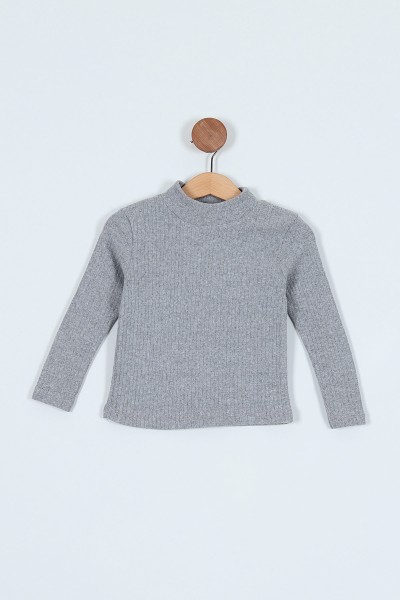 Gri (3-6 Yaş) Ribanalı Kız Çocuk Sweat 209874