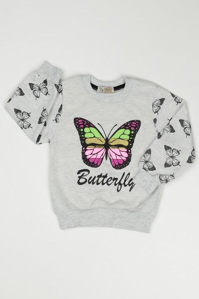 gri-3-7-yas-kelebek-baskili-kiz-cocuk-sweatshirt-90355