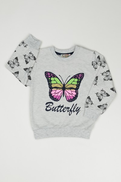 gri-3-7-yas-kelebek-baskili-kiz-cocuk-sweatshirt-90861
