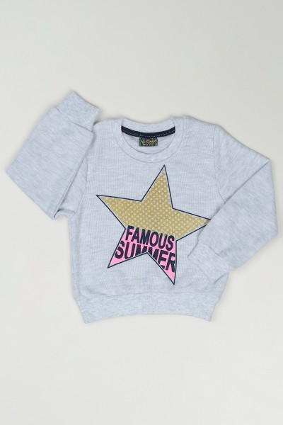 gri-3-7-yas-yildiz-baskili-kiz-cocuk-sweatshirt-84765