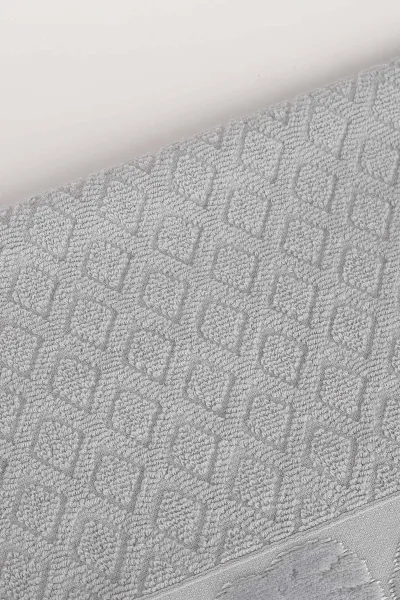 Gri 30x50 Cm Yaprak Kadife El Bezi Mutfak Havlusu 338387