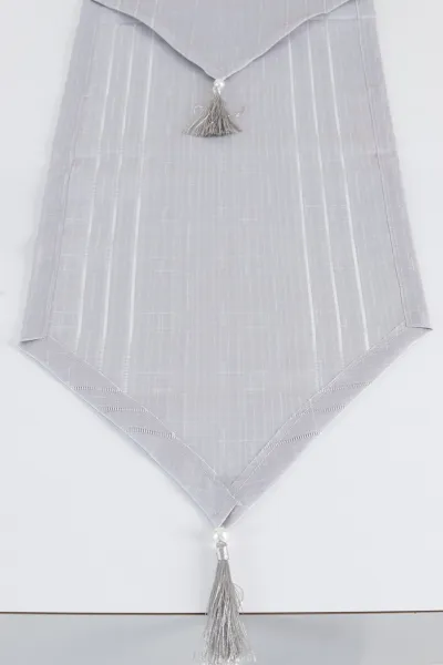 Gri 35x140 Klasik Püsküllü Runner 405672