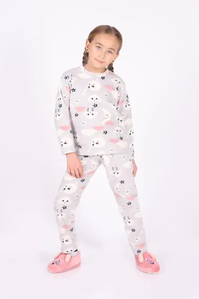 gri-4-12-yas-ay-ve-bulut-desenli-polar-kumas-kiz-cocuk-pijama-takimi-327477