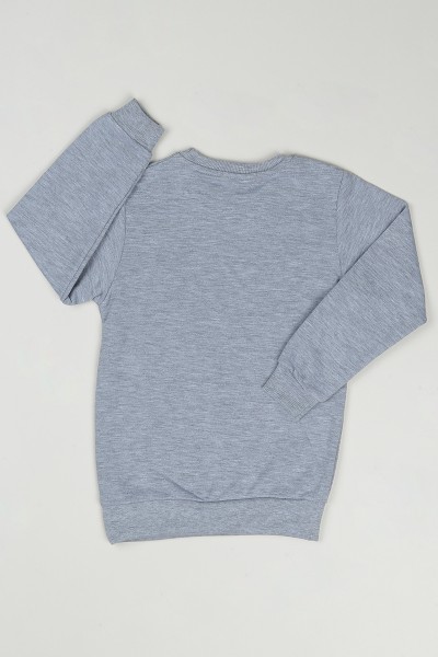 Gri (4-8 Yaş) Brookyln Baskılı Erkek Çocuk Sweatshirt 88938