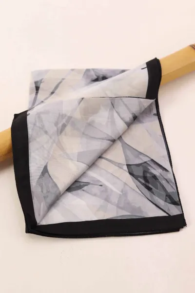 Gri 75x180 Cm Our Fashion Dijital Baskılı Desenli Nova Şal 396811