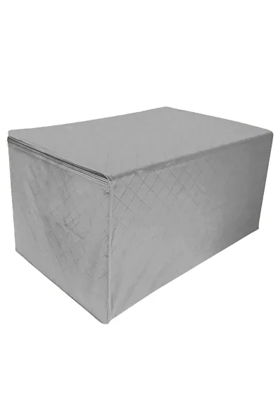 Gri 95x50x50 Büyük Boy Tela Kumaş Fermuarlı Yorgan Hurcu 289905