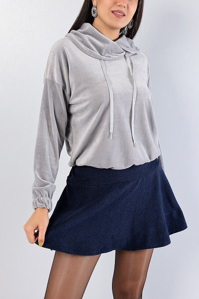 gri-astronot-yaka-bayan-kadife-sweat-81287
