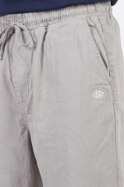 Gri Baggy Belden Bağlamalı Erkek Pantolon 491808