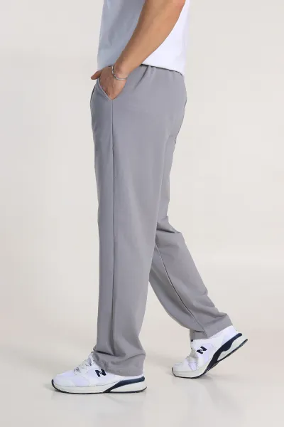 Gri Baggy İki İp Belden Bağlamalı Erkek Eşofman Altı 338287