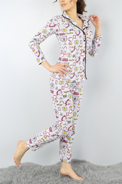 gri-baskili-bayan-pijama-takimi-52862