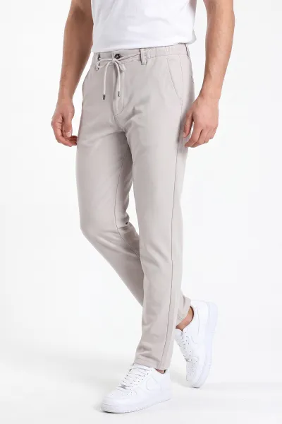 Gri Belden Bağlamalı Erkek Pantolon 462584