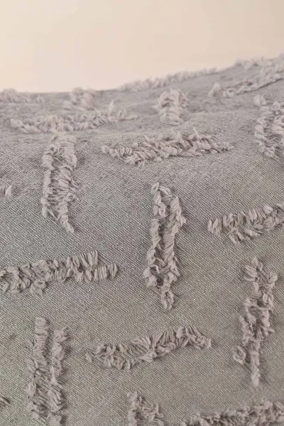 Gri Bella Home 175x215 Cm Desenli Sakallı Koltuk Örtüsü 439752