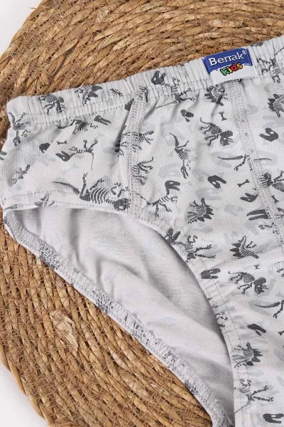 Gri Berrak ( 10-11 Yaş ) Baskılı Erkek Çocuk Boxer 460737