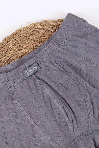 Gri Berrak Kumaş Bambu Likralı Erkek Boxer 434432
