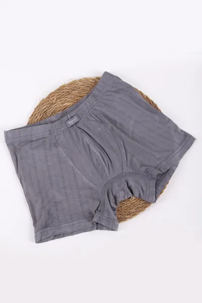 Gri Berrak Kumaş Bambu Likralı Erkek Boxer 434432