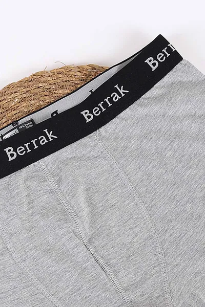 Gri Berrak Modal Likralı Erkek Boxer 434372