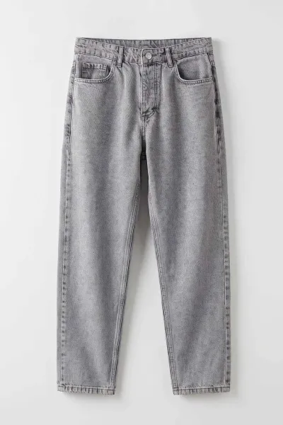 Gri Boyfirend Yeni Sezon Cep Detaylı Erkek Kot Pantolon 497198