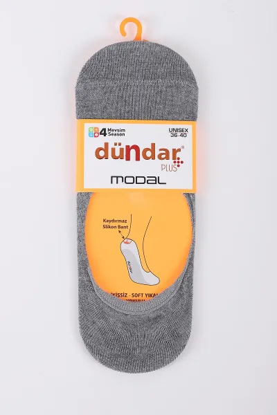 Gri Dört Mevsim Kadın Modal Babet Çorap 36-40 422934