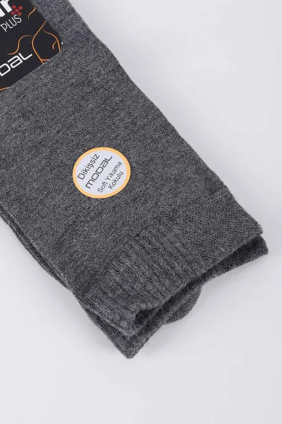 Gri Dört Mevsim Unisex Modal Çorap (36-40) 423049