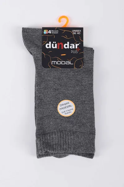 gri-dort-mevsim-unisex-modal-corap-36-40-423049