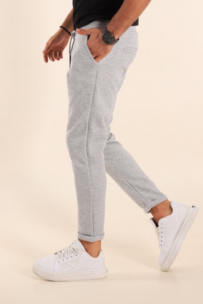 Gri Duble Paça Jogger Eşofman Altı 201367