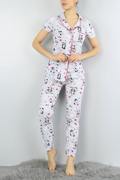 gri-dugmeli-bayan-baskili-pijama-takimi-54990