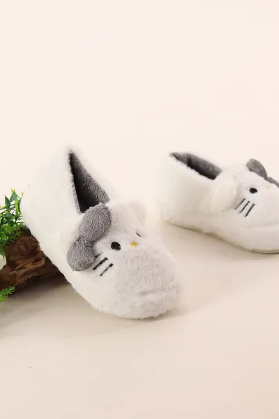 gri-ekru-30-35-pelus-figurlu-kiz-cocuk-panduf-391089