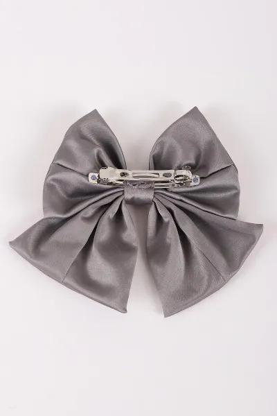 Gri Fiyonk Model Poplin Kumaş Otomatik Toka 450150