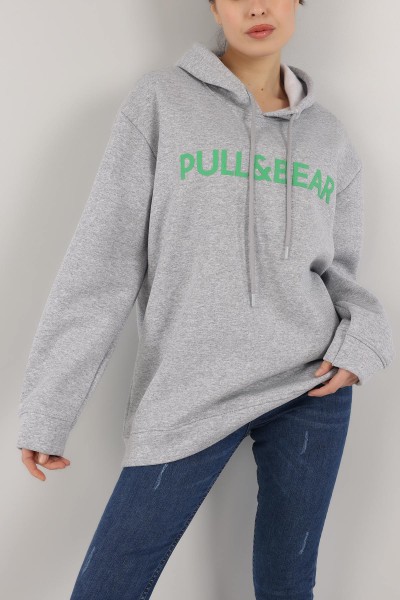 Gri İçi Şardonlu Bayan Sweat -T 149392