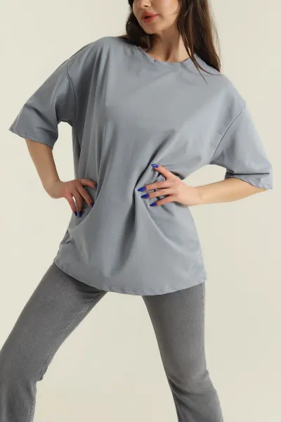 gri-iki-ip-bisiklet-yaka-kadin-oversize-tisort-423914