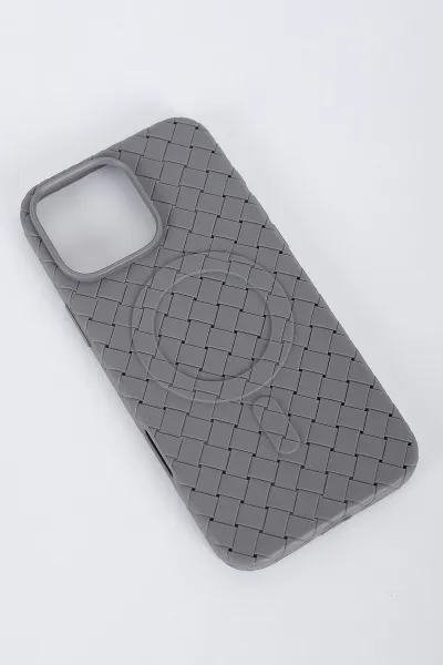 Gri İPhone 13 Uyumlu Magsafe Özellikli Ays Serisi Soft Slikon Telefon Kılıfı 391019