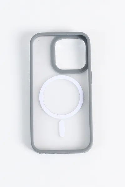 Gri İPhone 15 Pro Uyumlu Style Serisi Soft Tpu Slikon Telefon Kılıfı 349255