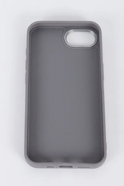 Gri İPhone SE4 16E Uyumlu Armory Serisi Sert Slikon Telefon Kılıfı 396957
