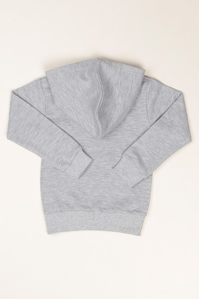 Gri Kapüşonlu İçi Şardonlu Erkek Çocuk Sweat 80679