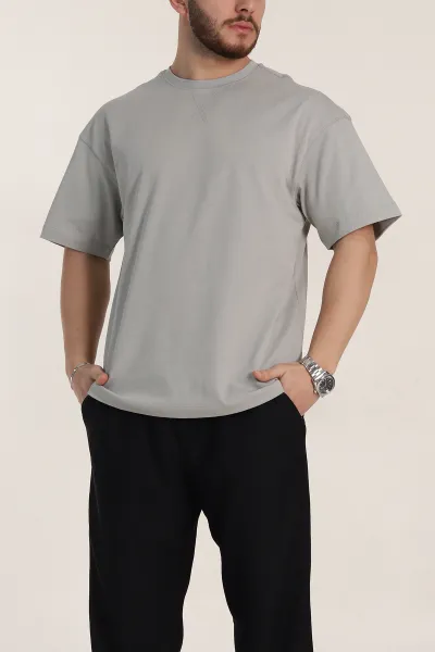 gri-oversize-dikis-detayli-basic-erkek-tisort-348838