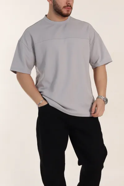 gri-oversize-parcali-basic-erkek-tisort-351990