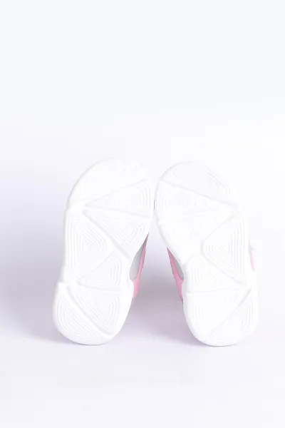 Gri Pembe (22-25 Bebe) IşIklı Şeritli Kalın Taban Bebek Spor Ayakkabı 304470