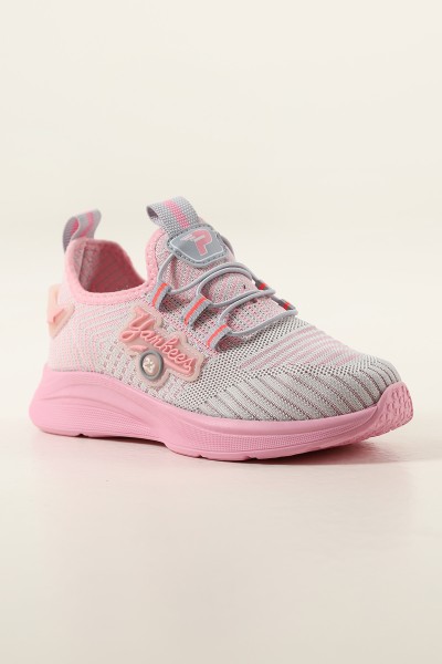 Gri Pembe (31-35 Filet) Triko Yamkees 23 Motifli Kız Çocuk Spor Ayakkabı 189228