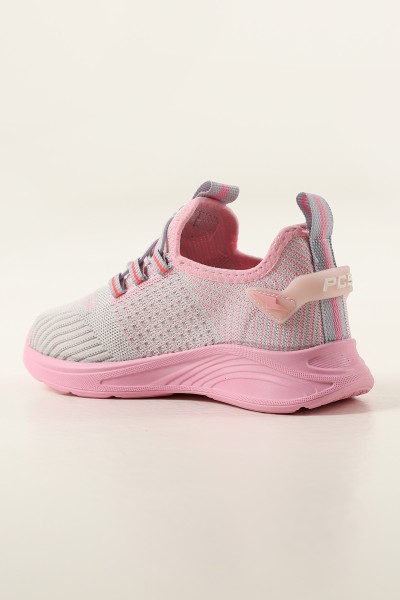 Gri Pembe (31-35 Filet) Triko Yamkees 23 Motifli Kız Çocuk Spor Ayakkabı 189228